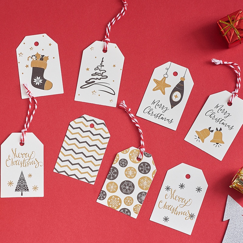 Christmas Gift Labels Paper Tags (50pcs)