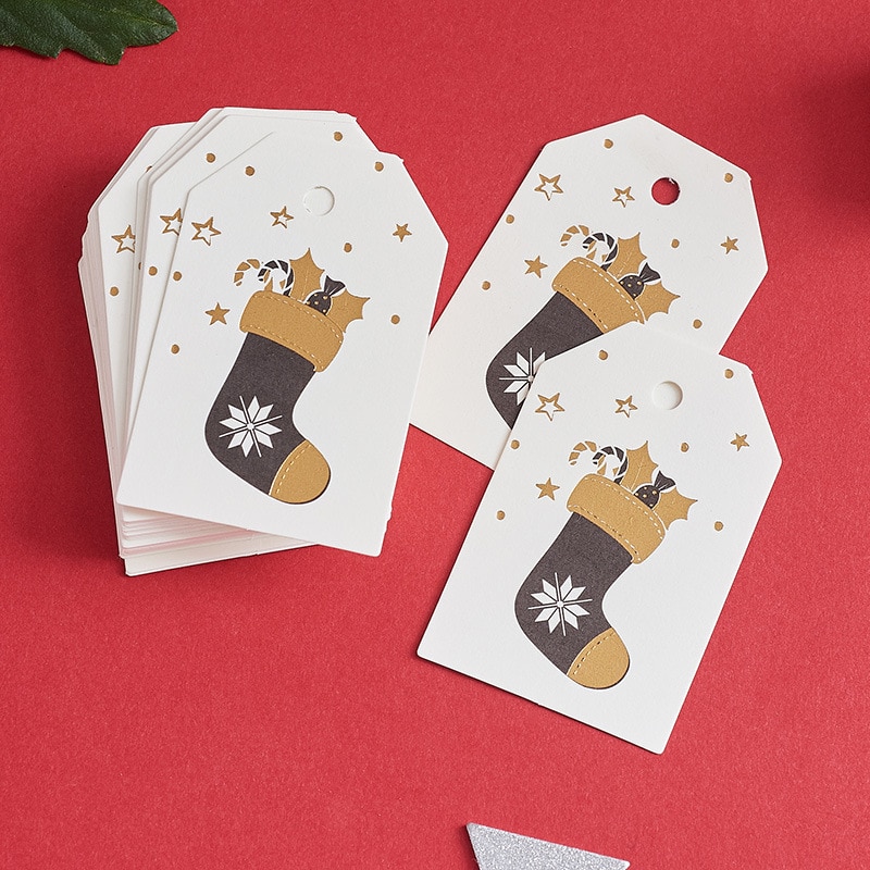 Christmas Gift Labels Paper Tags (50pcs)