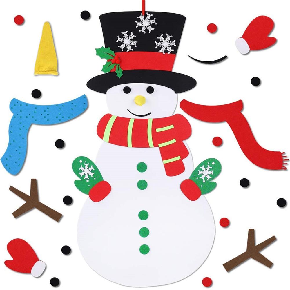 Felt Snowman DIY Christmas Decor