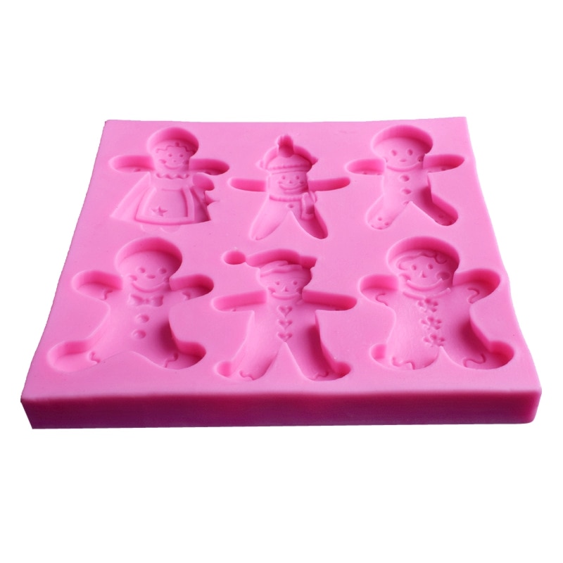 Gingerbread Mold 6-Slot Silicone Mold