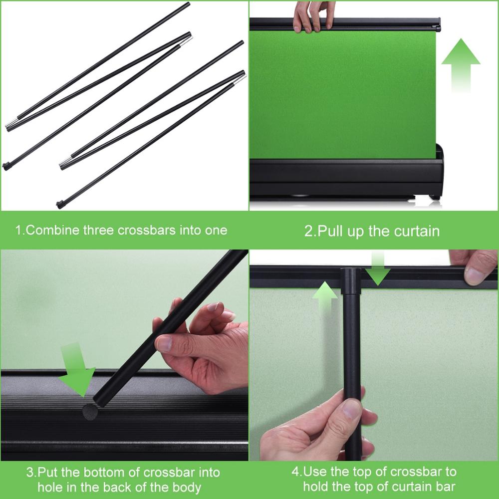 Collapsible Green Screen Pull-up Style