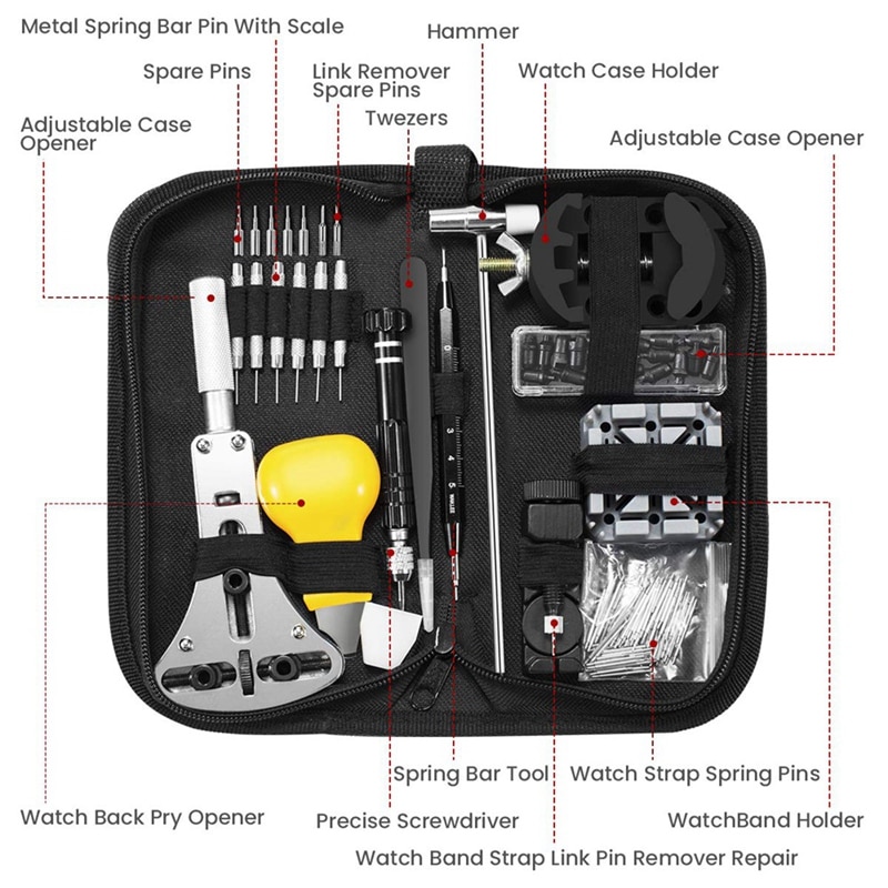 Watch Tool Kit Repair Set (153pcs) 