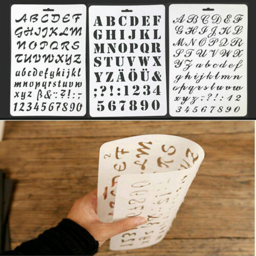 Alphabet Stencil DIY Art and Crafts