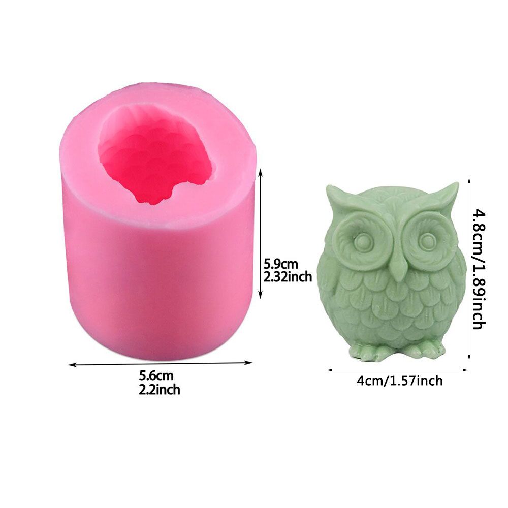 Silicone Candle Mold Owl Design 