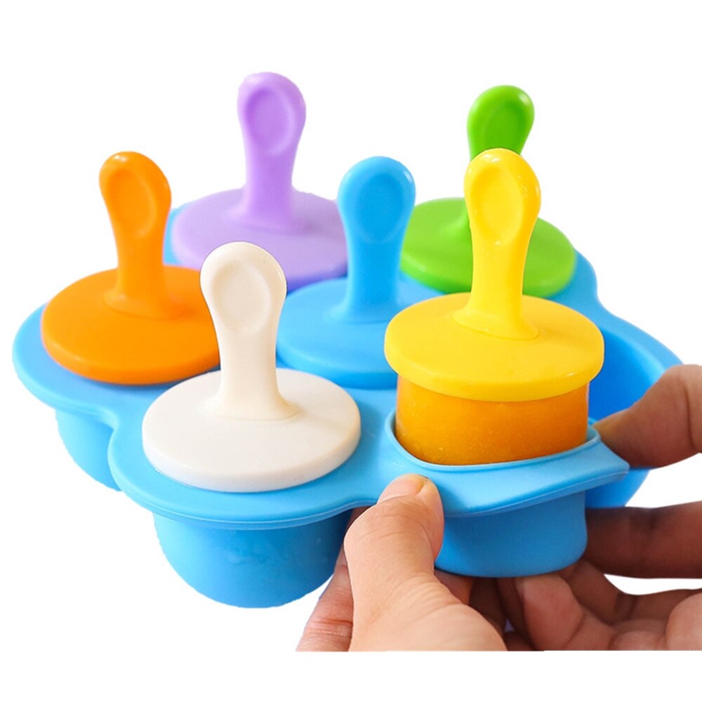 Silicone Popsicle Mold 7-Slot Container