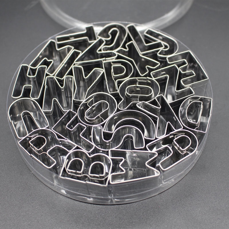 Alphabet Cookie Cutters Stainless Steel