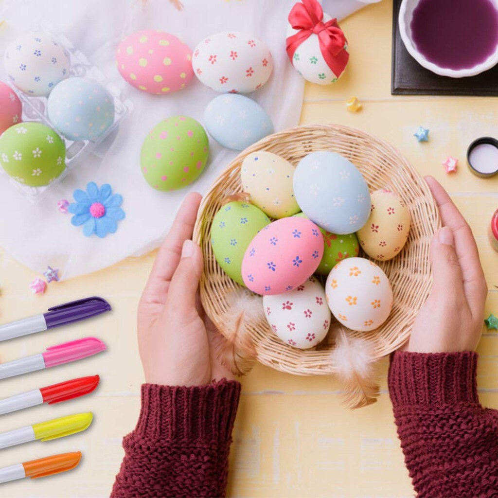 DIY Easter Eggs (50pcs) with Color Pens