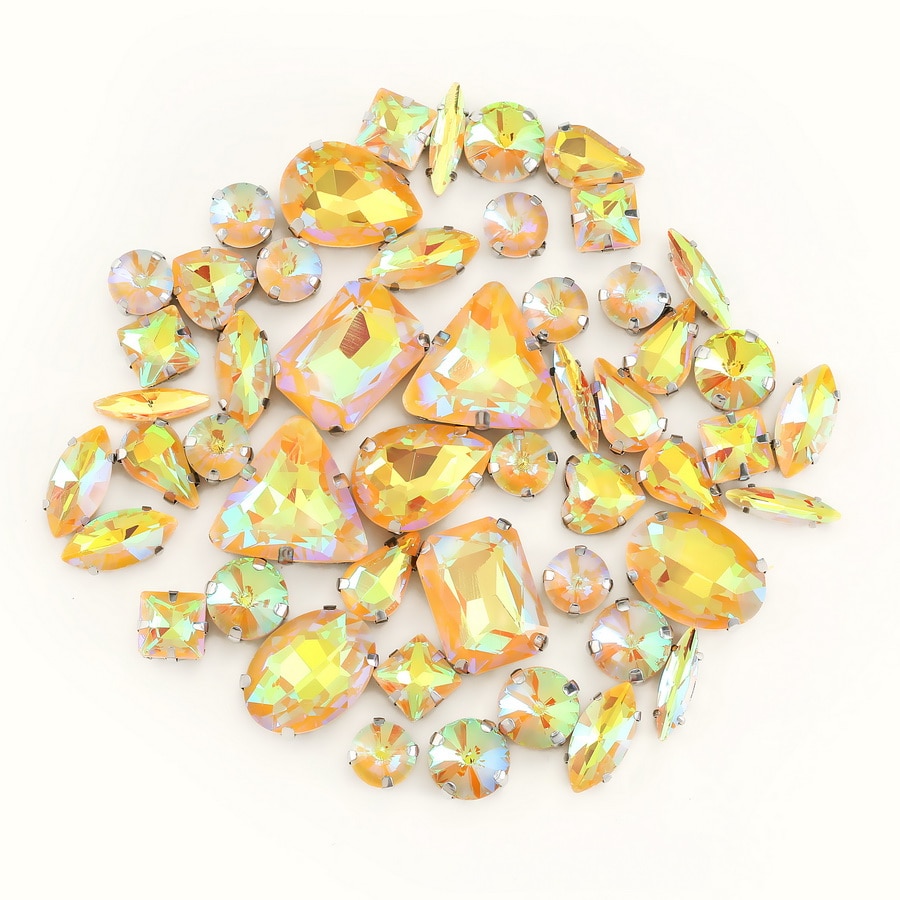 Crystal Rhinestones Flatback Jewels 50pcs/pack