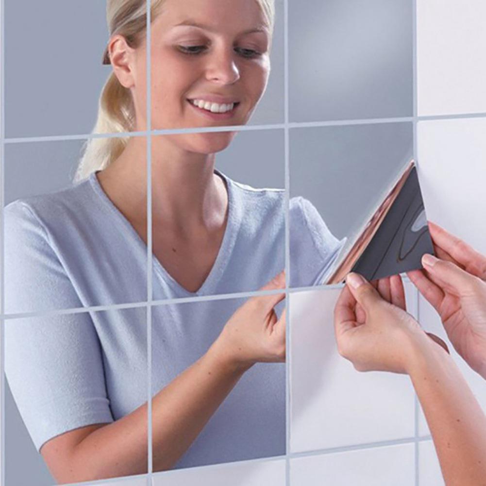 Mirror Wall Tiles Adhesive Sticker