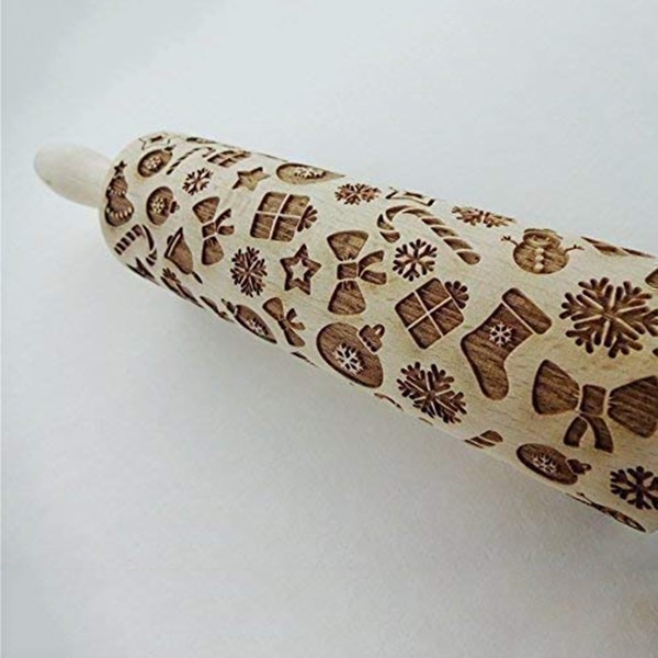 Christmas Rolling Pin Kitchen Tool