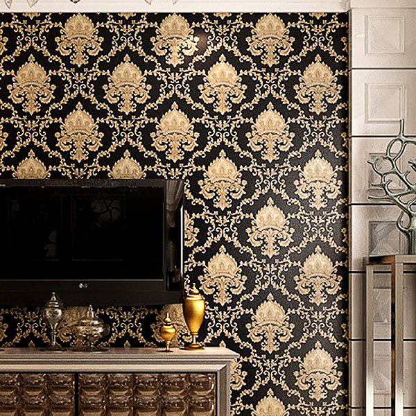 3D Embossed Wallpaper Metallic Cover