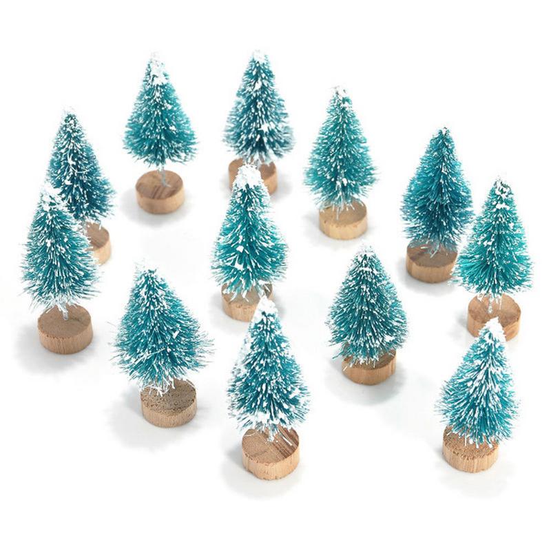 Miniature Christmas Tree 12PC Set Decoration