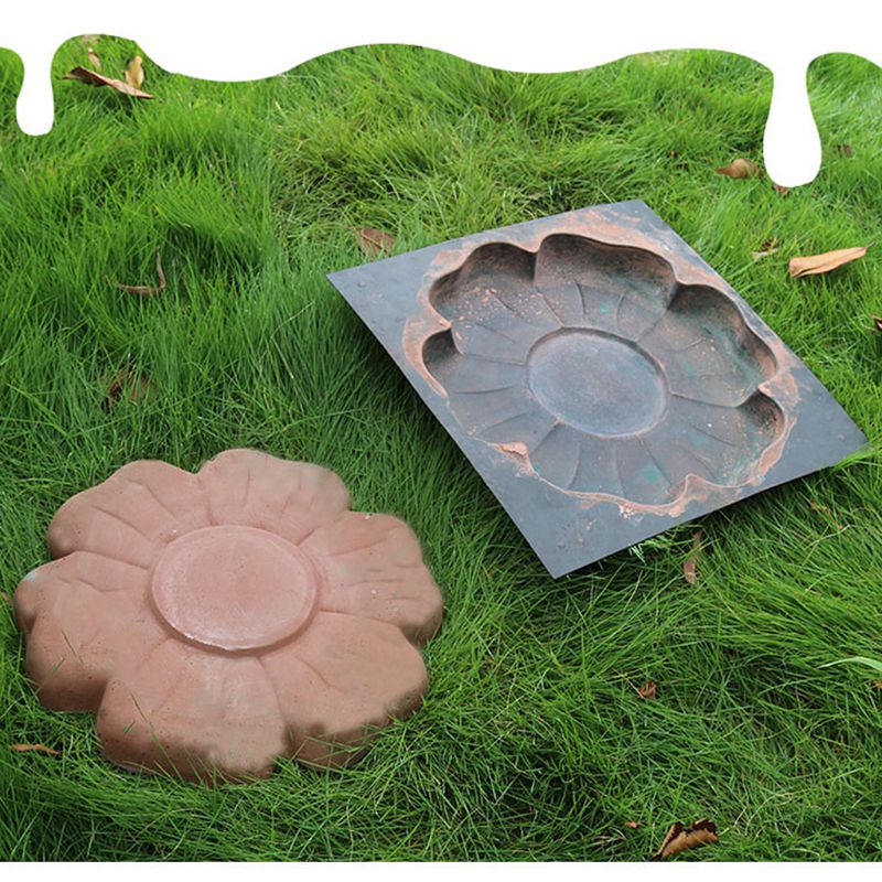 Stepping Stone Mold Flower Design