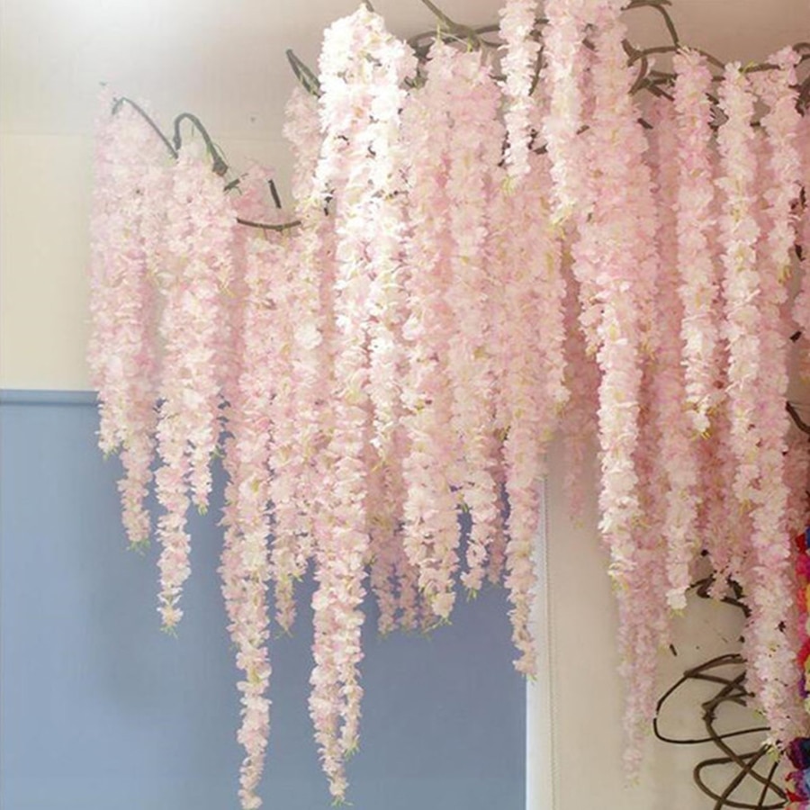 Flower Garland Decorative Silk Flowers