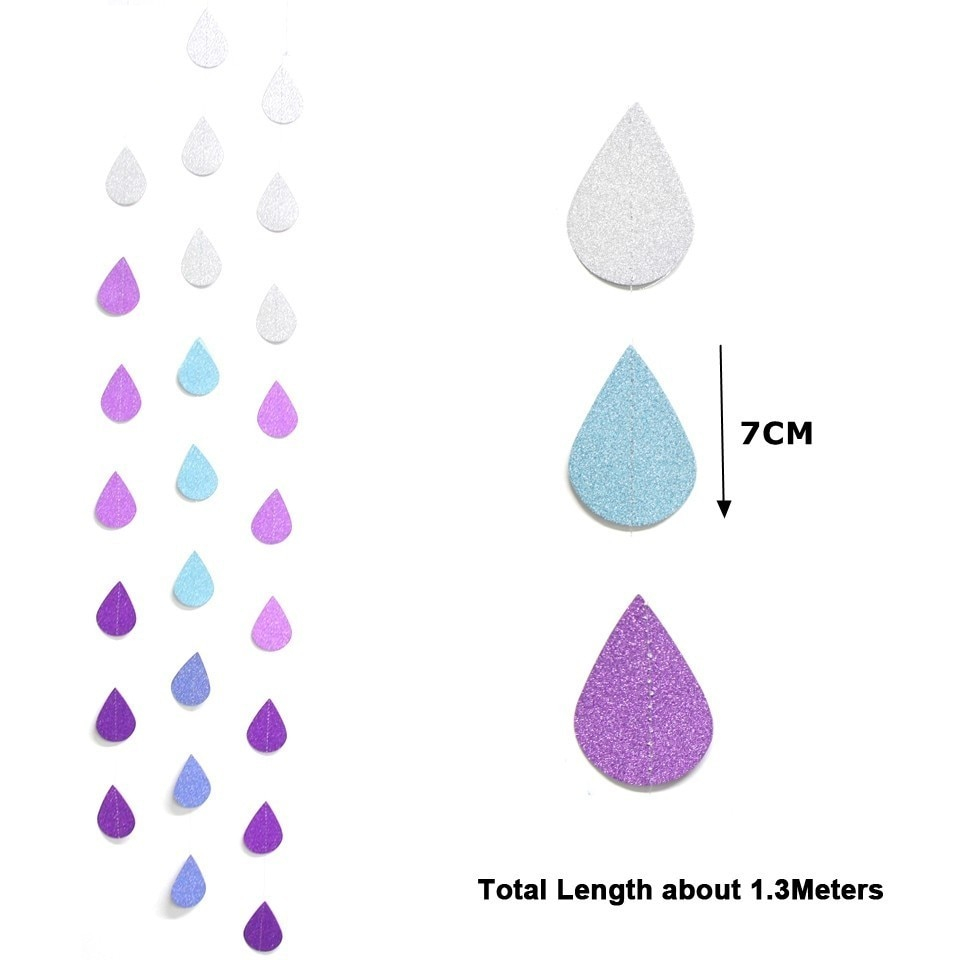 Personalized Banners Raindrop String