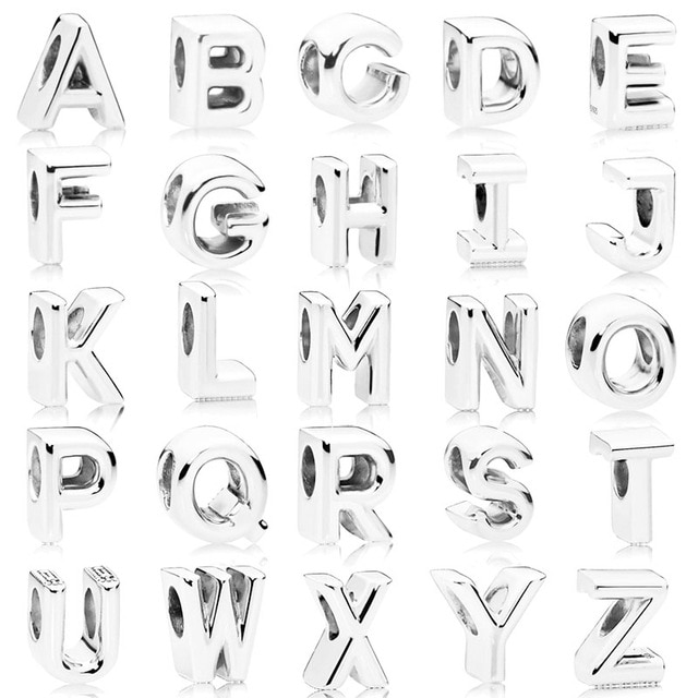 Letter Beads Alphabet Charms Jewelry