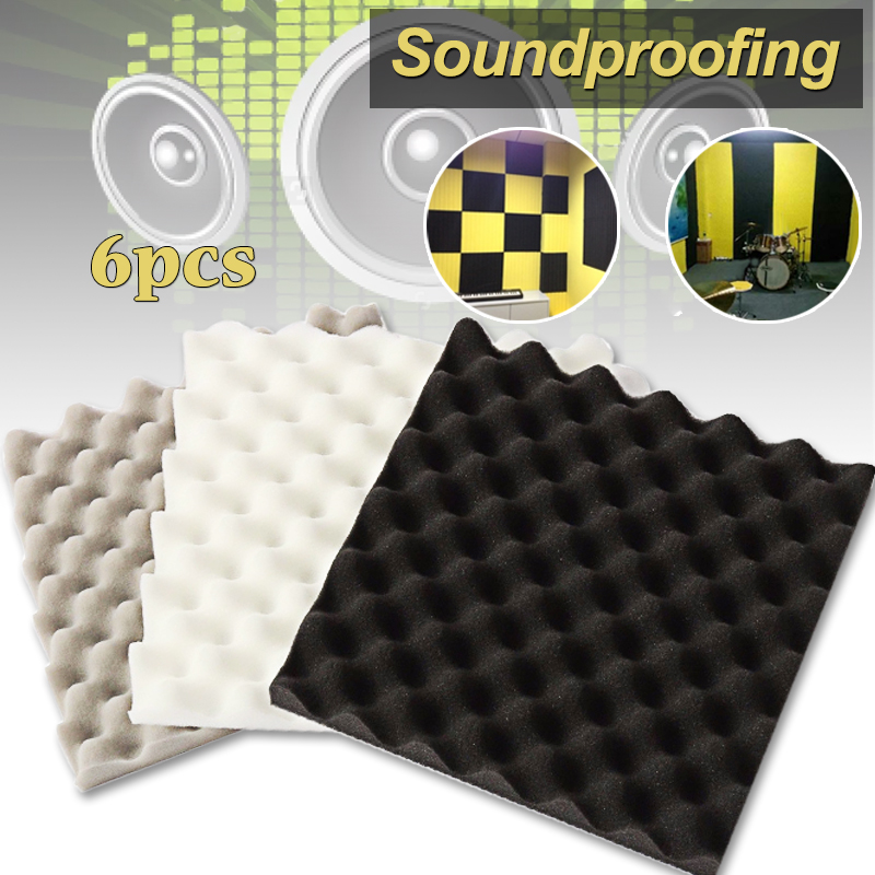 Acoustic Foam 6PC Soundproofing Mats