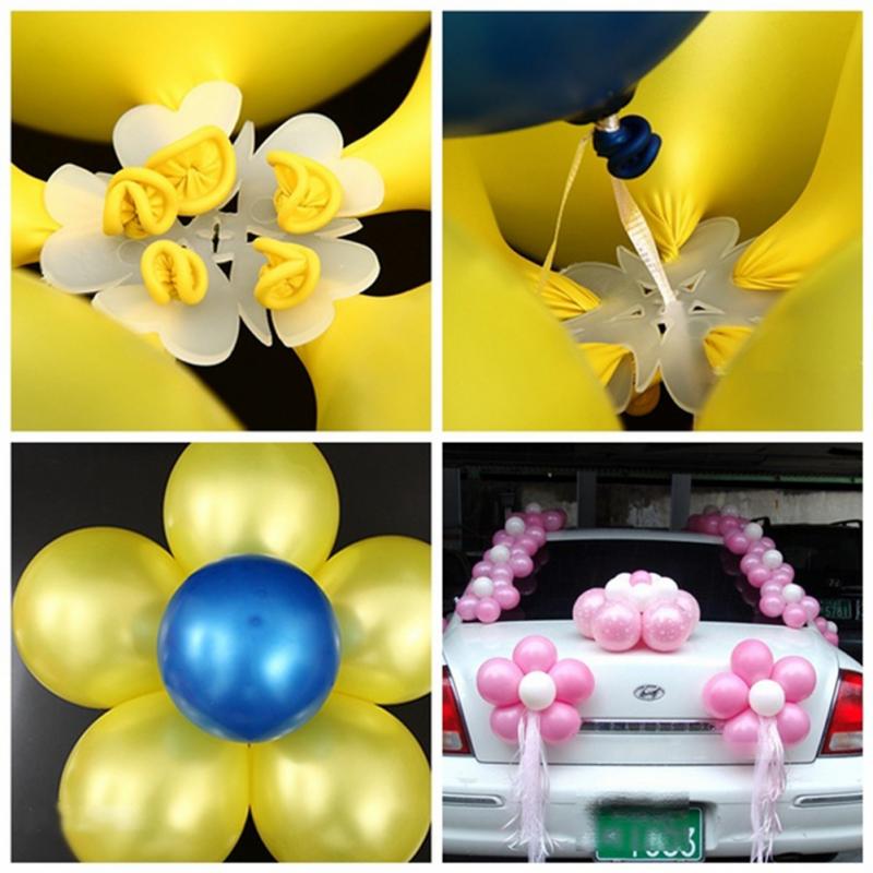 Balloon Flower Clips Closure (10 pieces)
