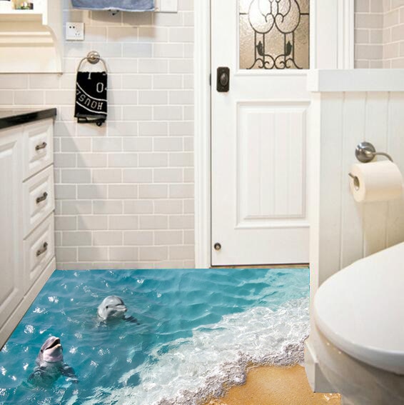 Floor Stickers 3D Ocean Design