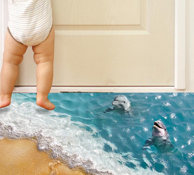 Floor Stickers 3D Ocean Design