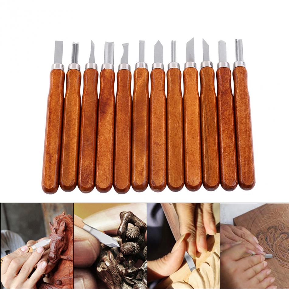 Wood Carving Tools Knife Set (12 pieces)