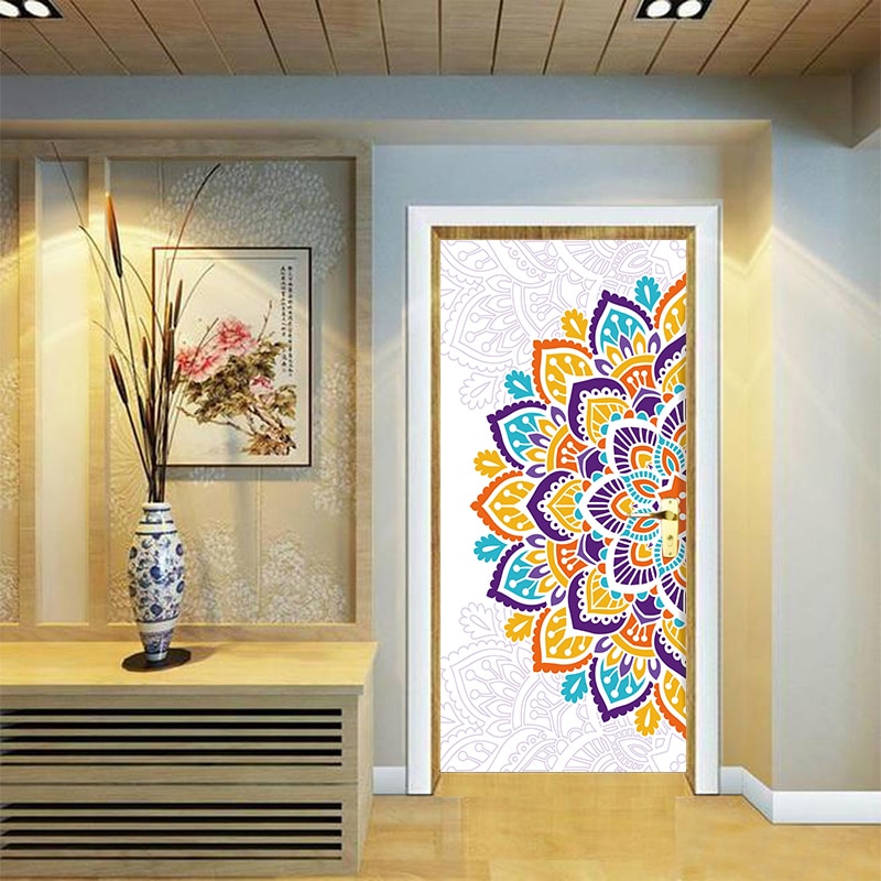 Door Stickers Mandala Home Decor