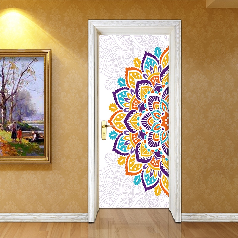 Door Stickers Mandala Home Decor