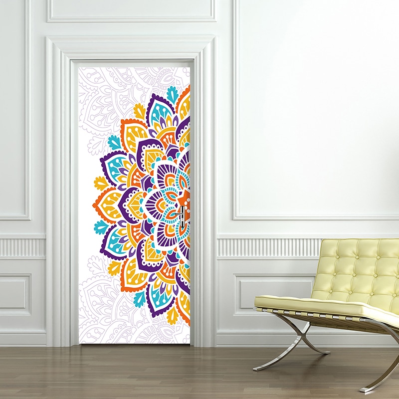 Door Stickers Mandala Home Decor