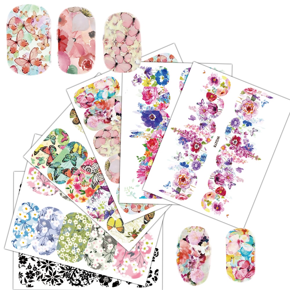 Nail Decals 25 Sheets Art Stickers