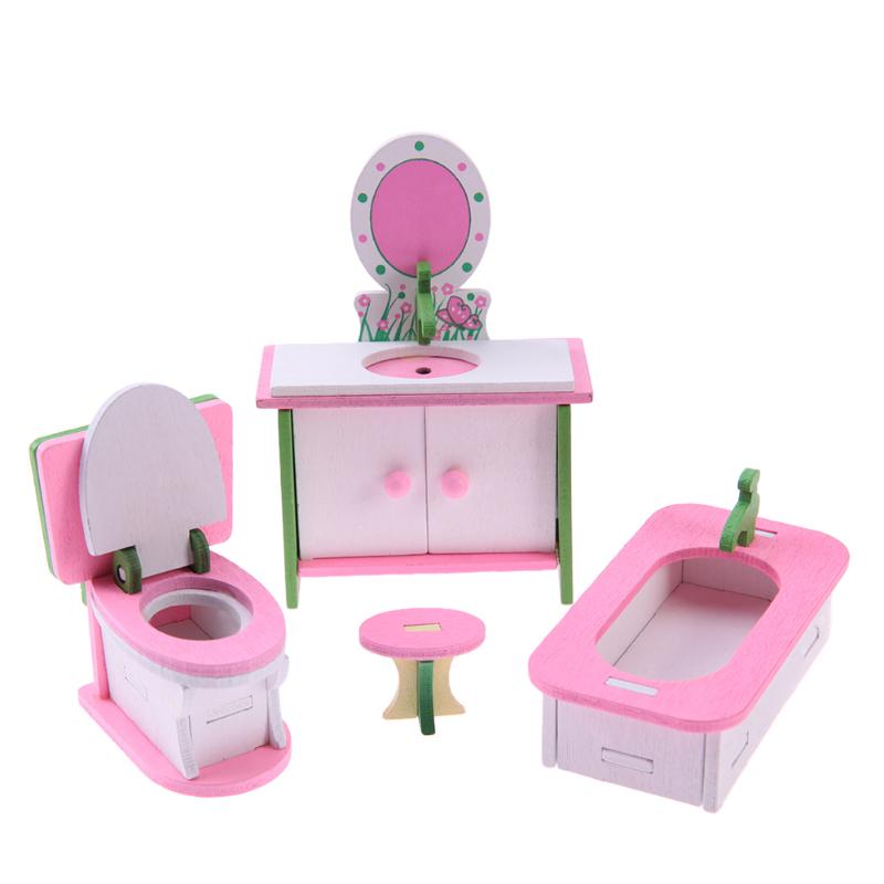 Wooden Dolls House Furniture Toys