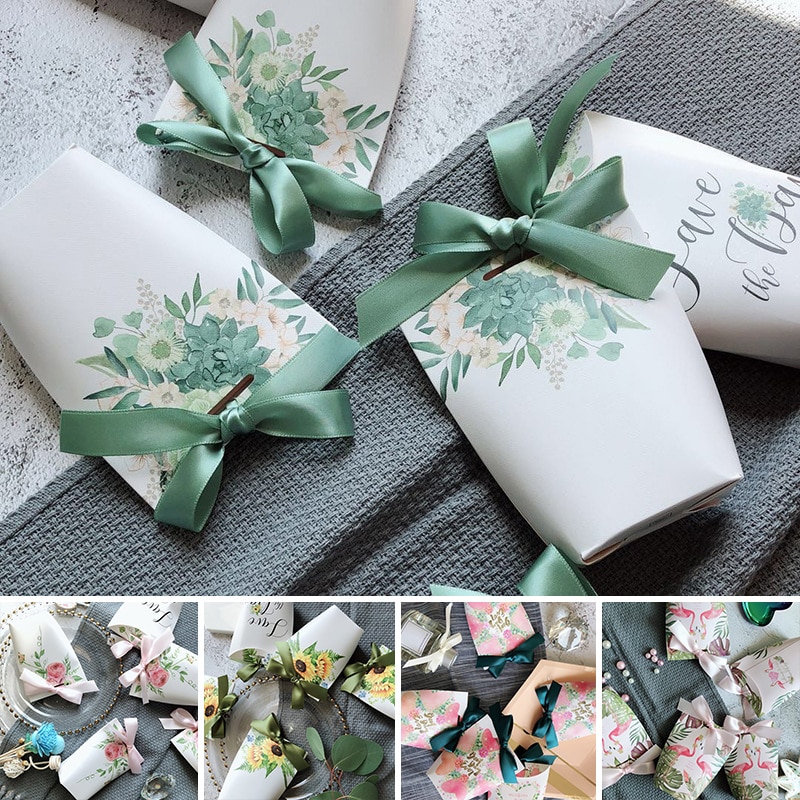 Paper Gift Bags 5pcs Small Pouches
