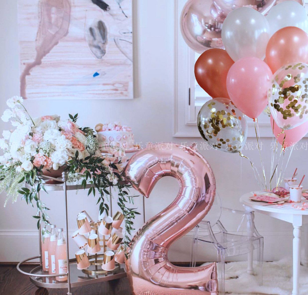 Foil Balloons Party Decor No.0-9