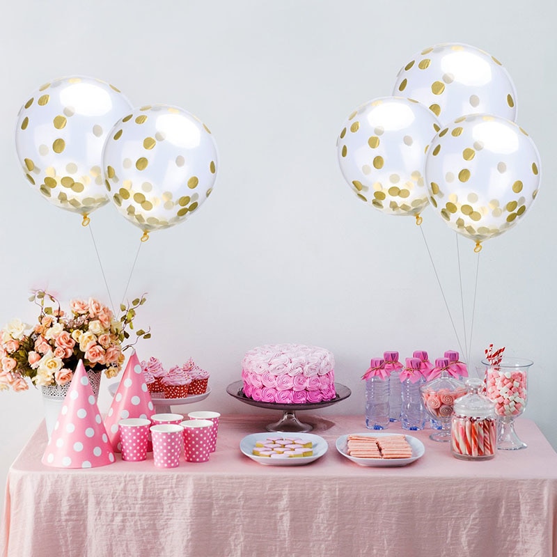 Confetti Balloons Party Decorations (Set of 5)