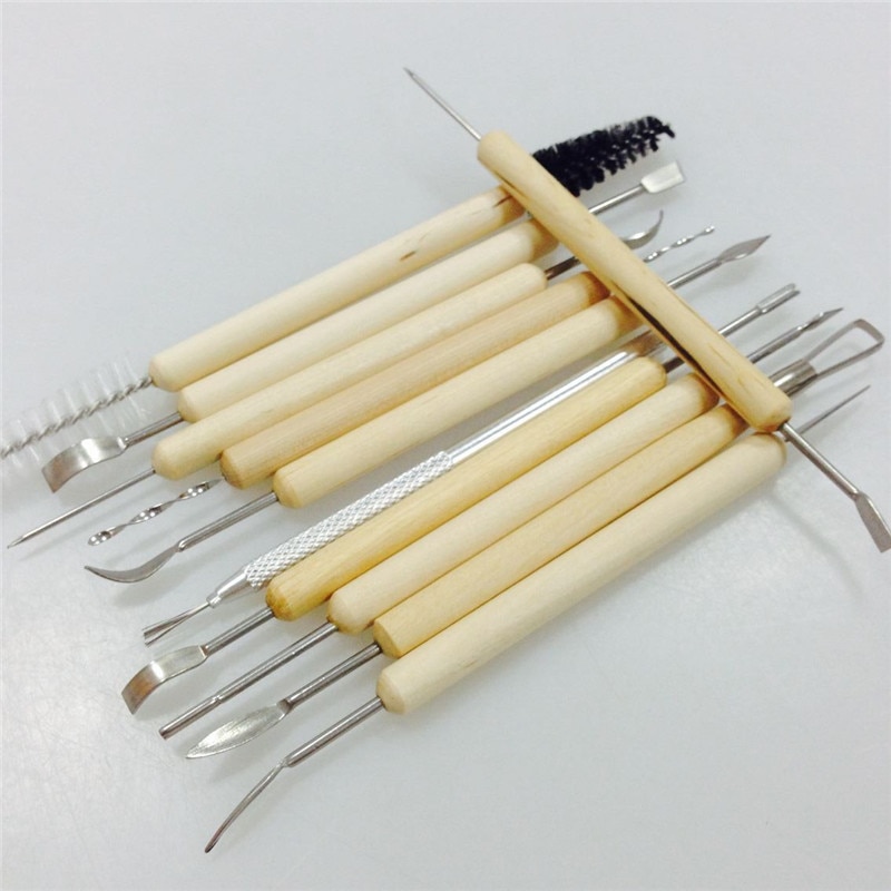 Sculpting Tools 11pcs Wood Handle Set