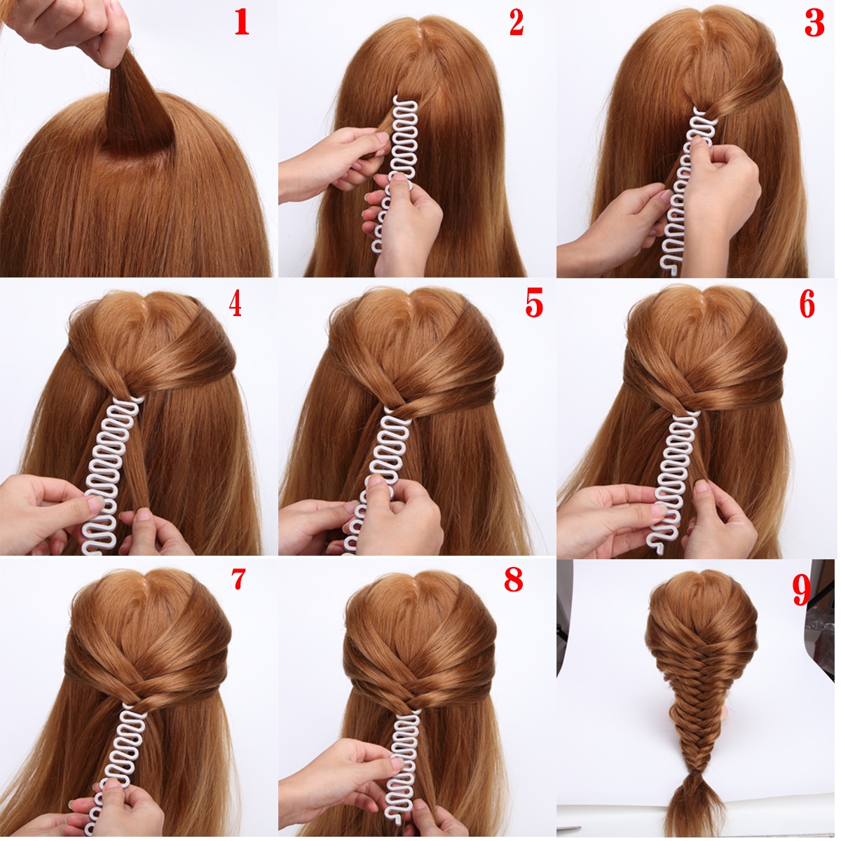 9 Styles Hair Braiding Tool Accessories