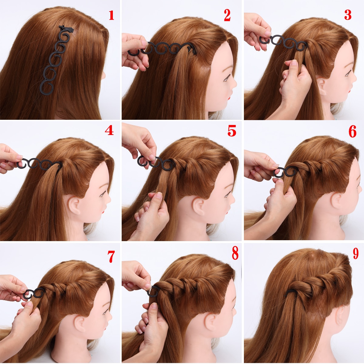 9 Styles Hair Braiding Tool Accessories