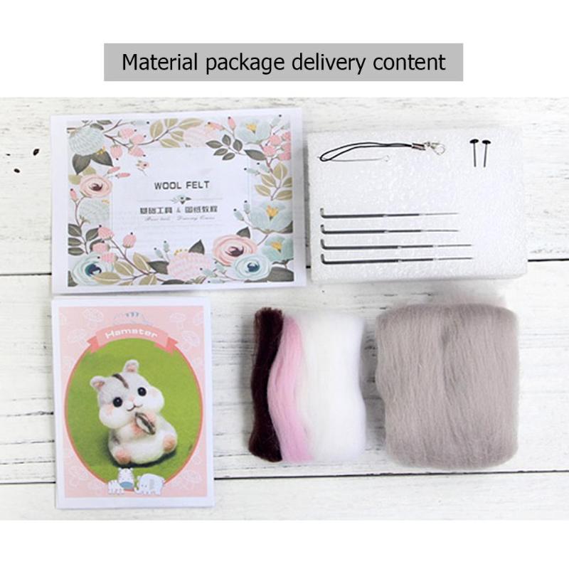 Needle Felting Wool Roving DIY Set