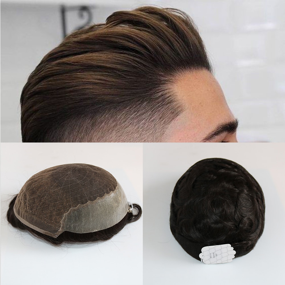 Men Wig Partial Hairpiece Toupee
