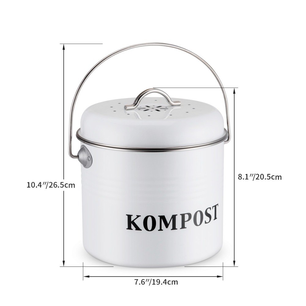 5L Kitchen Compost Bin Filter Bucket