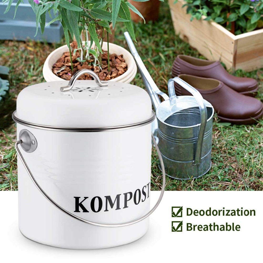 5L Kitchen Compost Bin Filter Bucket