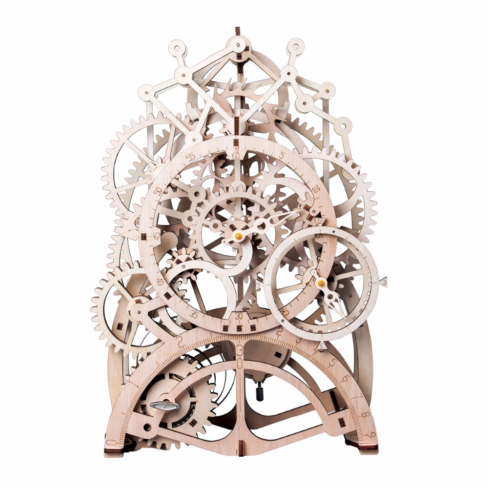 3D Puzzles Wooden Clockwork Model