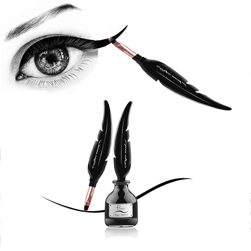 Gel Eyeliner Waterproof Black Feather