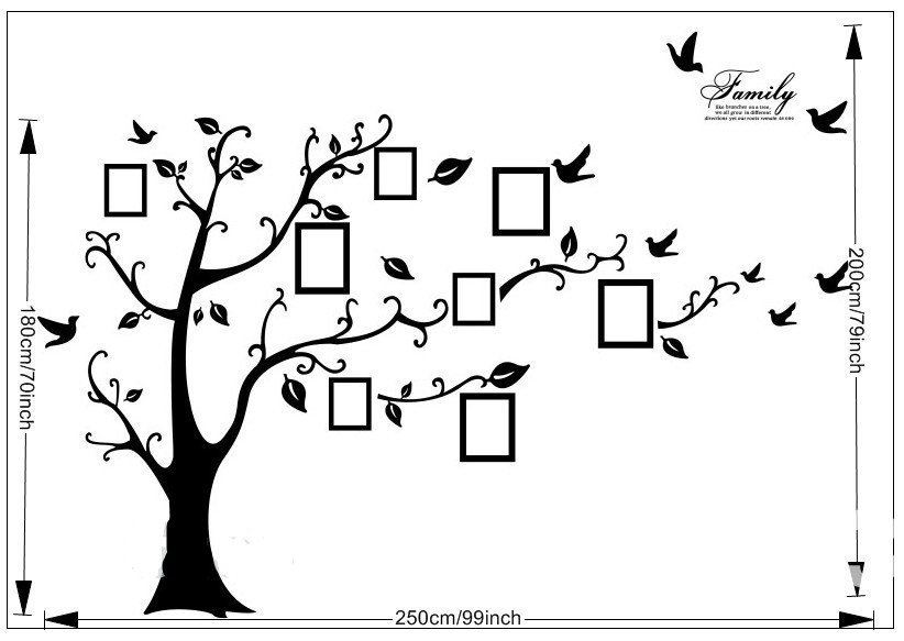 Tree Wall Decal Whimsical Sticker