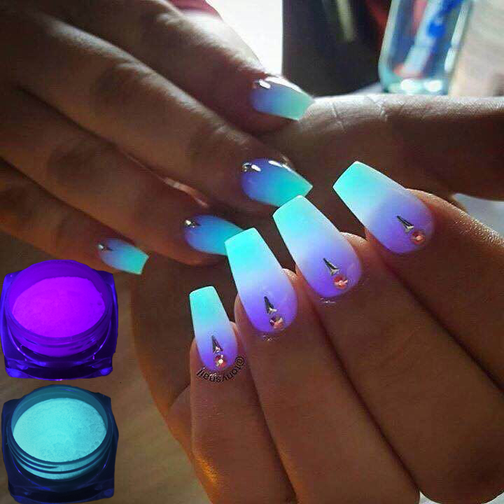 Fluorescent Nail Glitter Dust