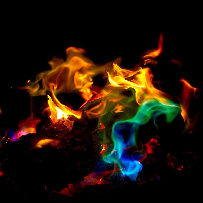 Bonfire Fire Colors Fireplace Flame Trick