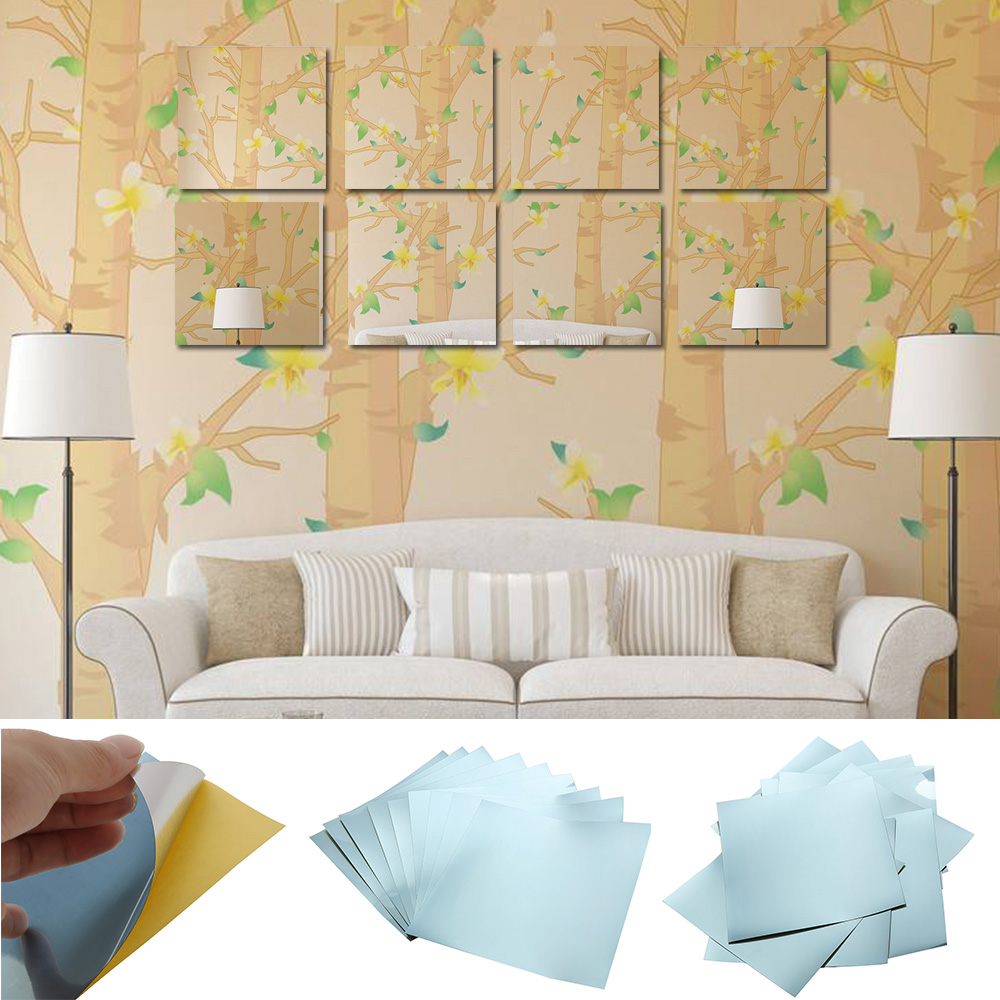 Mirror Wall Stickers (Set of 9)