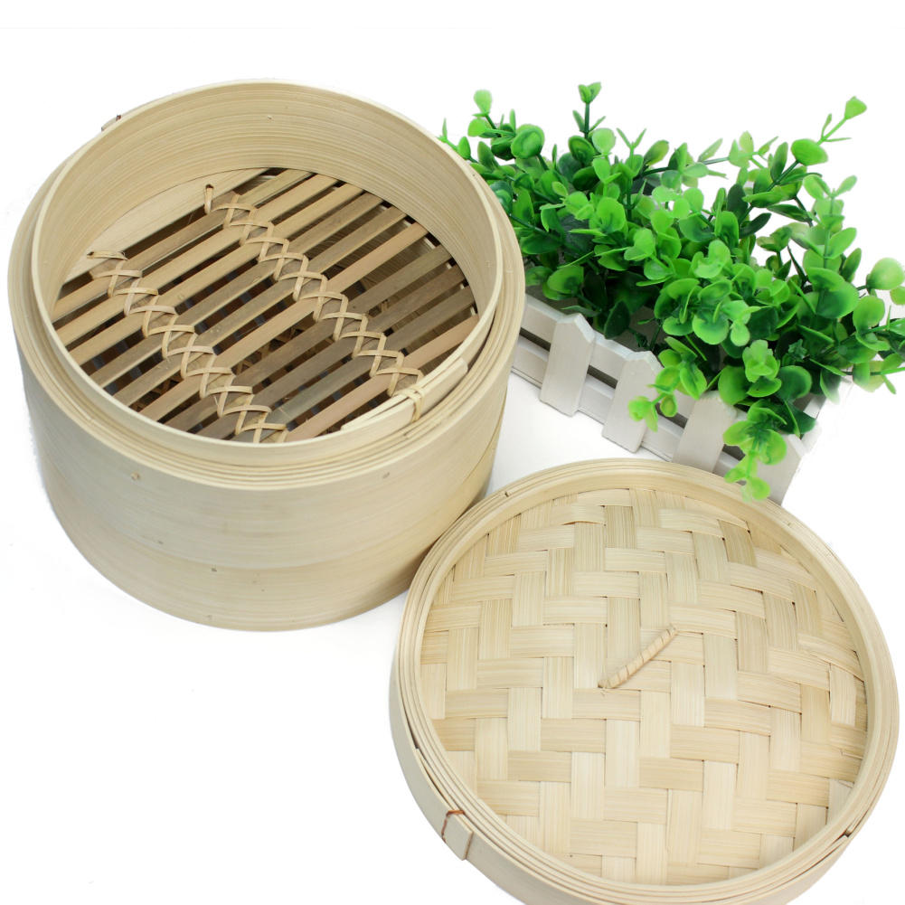 2 Tier Bamboo Steamer Basket