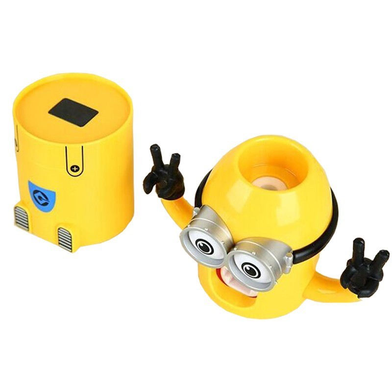 2-in-1 Minion Toothpaste Dispenser And Toothbrush Holder