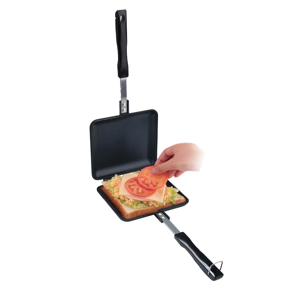 Non-Stick Double Sided Stove Top Sandwich Press