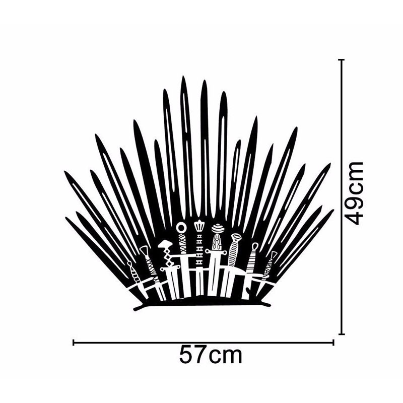 Iron Throne Parody Decal Wall Sticker